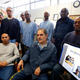 Arnulfo T. Garcia, center foreground, editor-in-chief of the San Quentin News, with his staff inside the newspaper offices in San Quentin State Prison in 2015. (Credit: Karl Mondon/Bay Area News Group) See third item.
